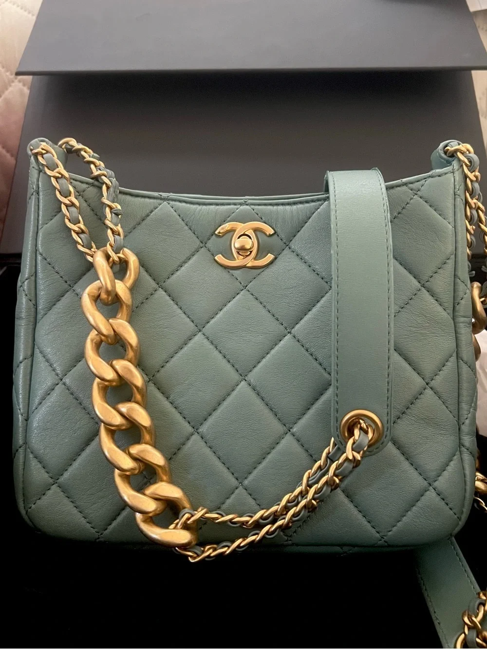 Chanel Small Hobo Chain Bag - Picture 2 of 8